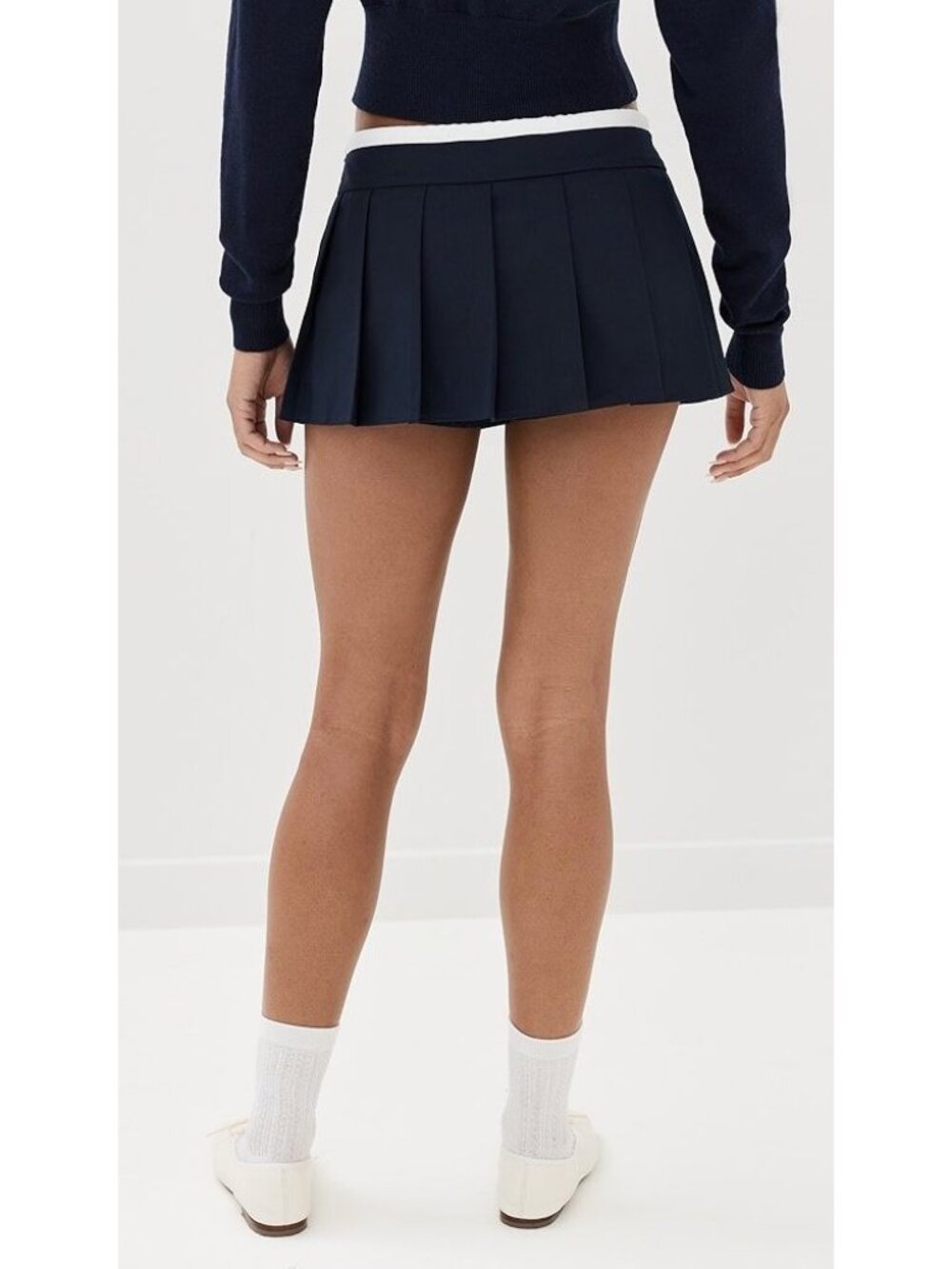 LIONESS Dynasty Mini Skort in Navy Small Womens Shorts Skirt - Picture 11 of 16